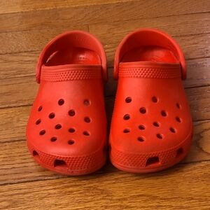 CROCS Kids Bright Red Classic Clogs